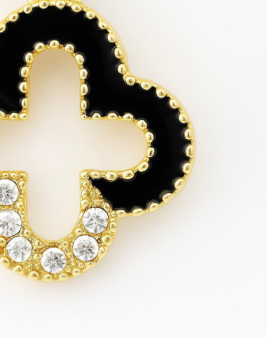 Golden Clover Earings