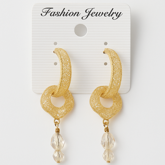 Golden Mesh Earrings