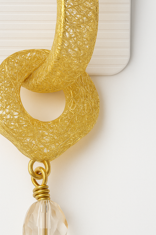 Golden Mesh Earrings